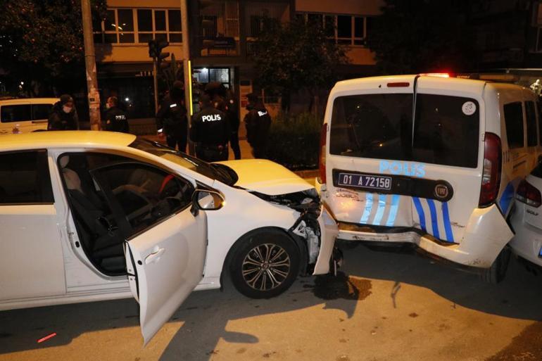 Seyir halindeyken bayıldı Polis aracına çarparak durdu