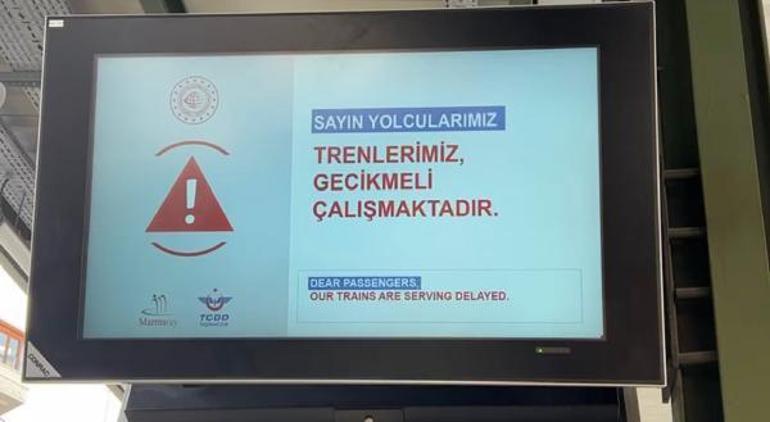 Suadiyede Marmaray treninde arıza