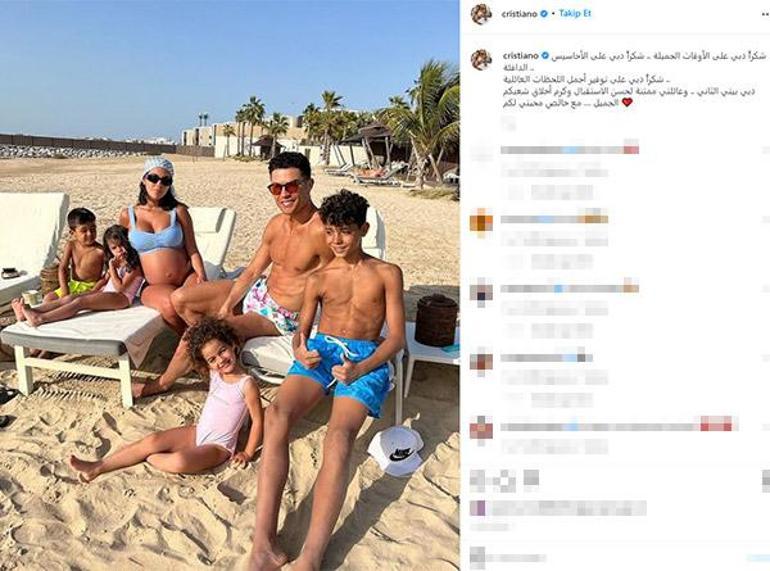 Cristiano Ronaldo-Georgina Rodriguezden Dubai hatırası