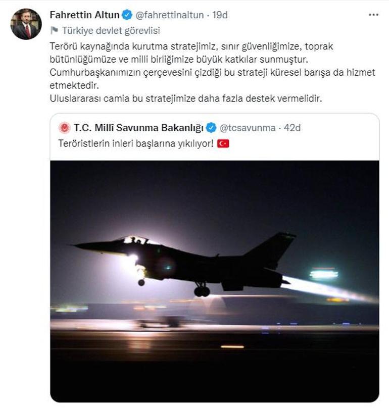 Terörü kaynağında kurutma stratejimiz sınır güvenliğimize büyük katkılar sunmuştur