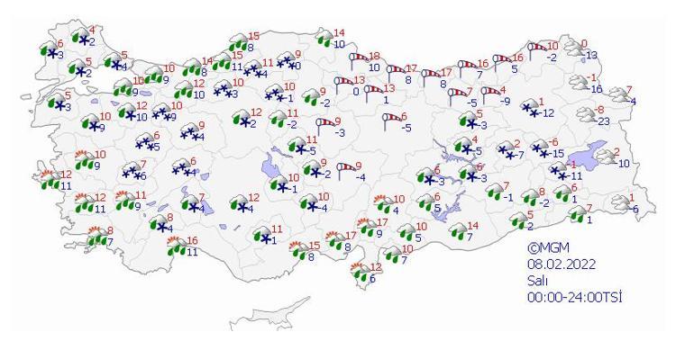 Son dakika: Meteorolojiden peş peşe uyarılar Hava sıcaklığı 8 derece düşüyor