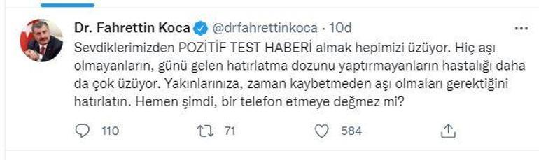 Bakan Kocadan aşı çağrısı: Hemen şimdi bir telefon etmeye değmez mi