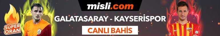 Galatasaray-Kayserispor maçı canlı bahis seçenekleriyle Misli.comda