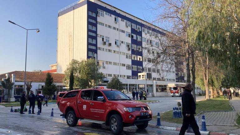 İzmirde hastanede korkutan yangın