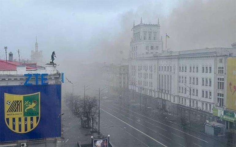 Son dakika: Rusyadan bomba yağmuru Kievde kritik noktalar bir bir vuruluyor...