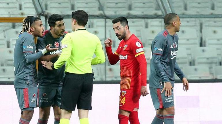 Son dakika haberi: Beşiktaş - Kayserispor maçında ilginç anlar Halil Umut Melerin kararı sonrası...