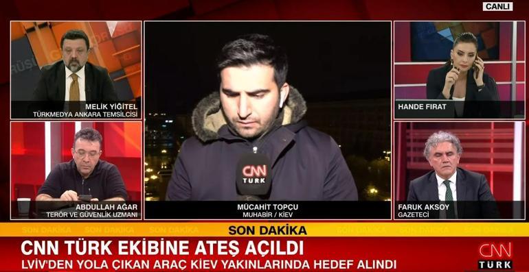 Son dakika: Ukraynada saldırıya uğrayan CNN TÜRK ekibi o anları canlı yayında anlattı