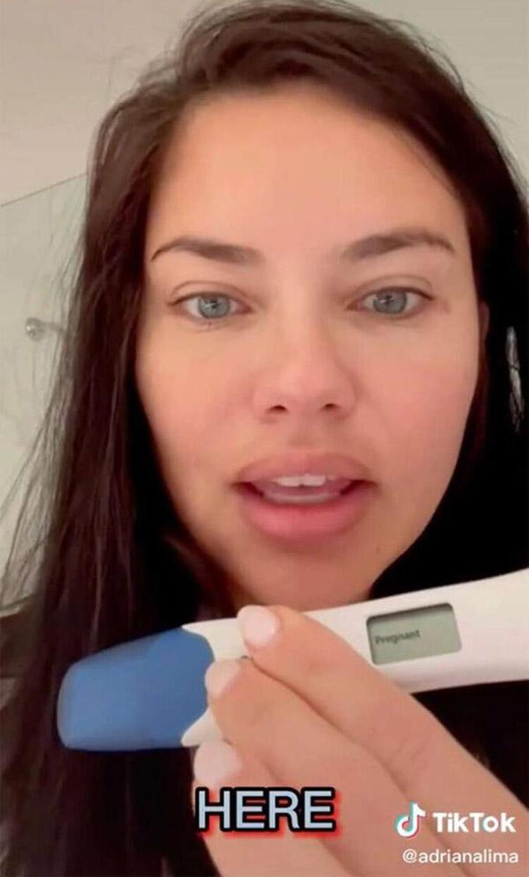 Bebek göründü Adriana Limadan hamilelik pozu