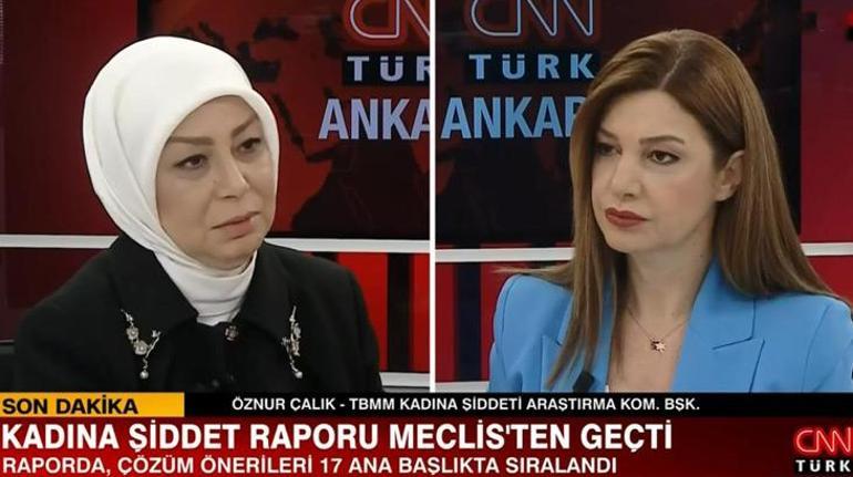 Kadına şidddet raporu Meclisten geçti AK Partili Öznur Çalıktan flaş açıklamalar