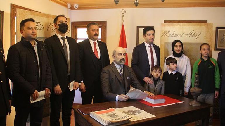 İstiklal Marşı’nı Mehmet Akif Ersoy Evi ve Müzesi’nde okudular