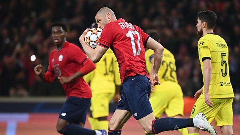 Lille - Chelsea maçında Burak Yılmaz, Şampiyonlar Ligi tarihine geçti Geceye damga vurdu