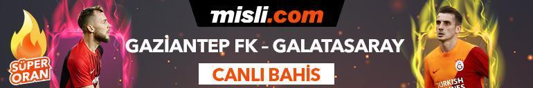Gaziantep FK - Galatasaray maçı Tek Maç ve Canlı Bahis seçenekleriyle Misli.com’da