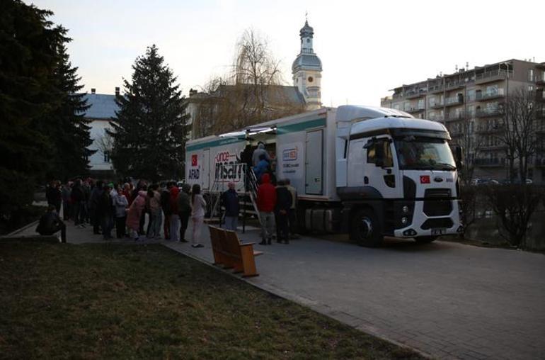 AFADın mobil mutfak TIRı Ukraynaya ulaştı