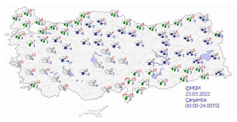 Yeni hava durumu tahmin raporu yayımlandı Hafta sonu değişiyor