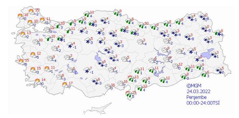 Yeni hava durumu tahmin raporu yayımlandı Hafta sonu değişiyor