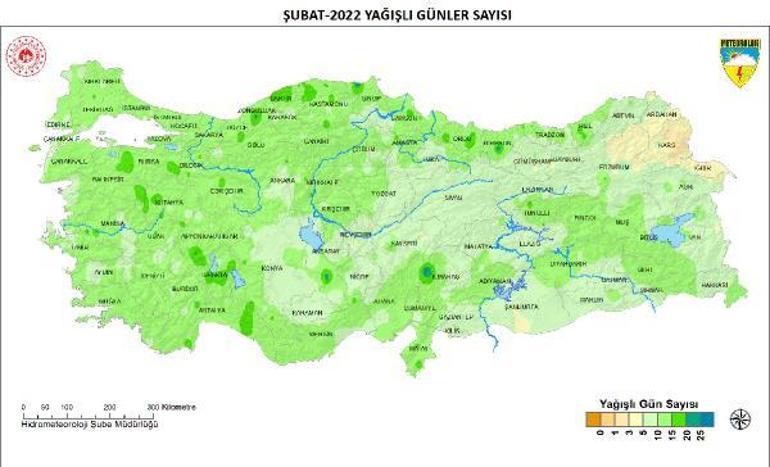 İl il son durum haritada Şubat yağışlarında yüzde 87lik rekor artış