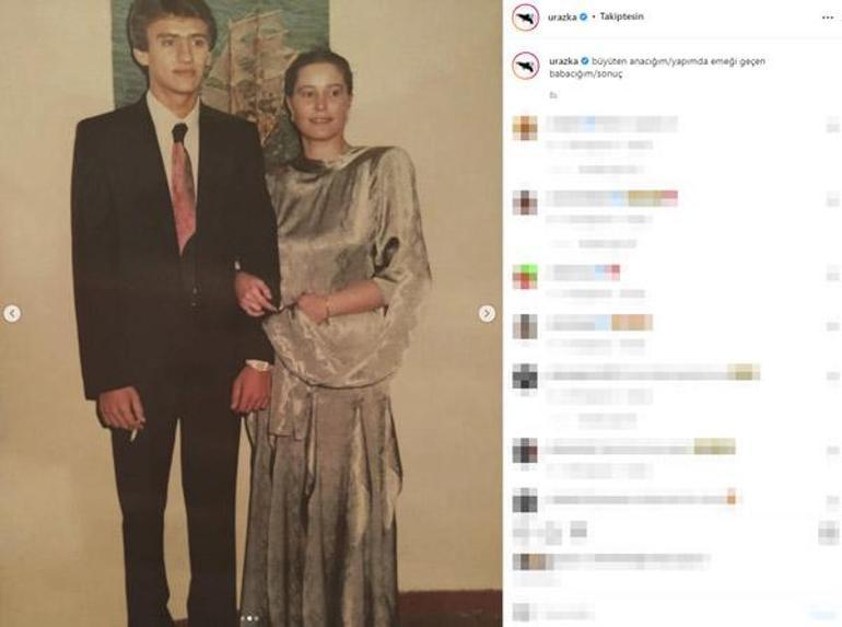 Uraz Kaygılaroğlu anne ve babasının fotoğrafını paylaştı