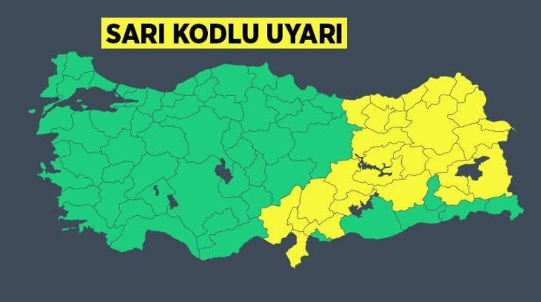 Son dakika... 27 ile sarı kodlu uyarı Kuvvetli yağış bekleniyor