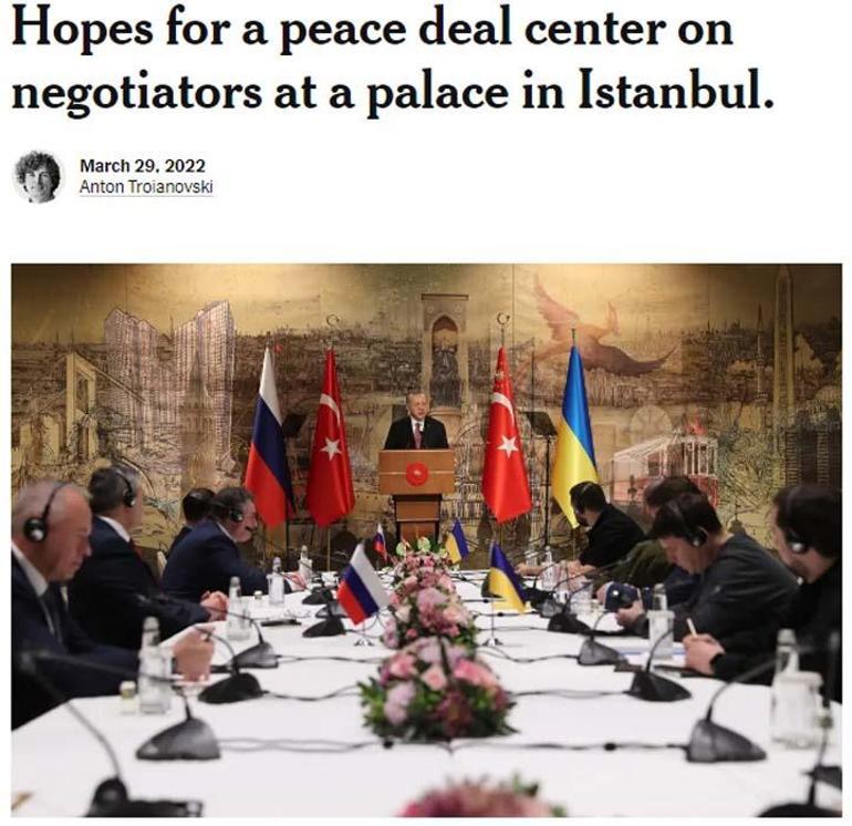İstanbuldaki barış görüşmeleri dünya manşetlerinde Umudun merkezi oldu