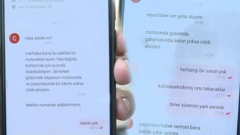 Deneme sürüşü bahanesiyle motosikleti çaldı