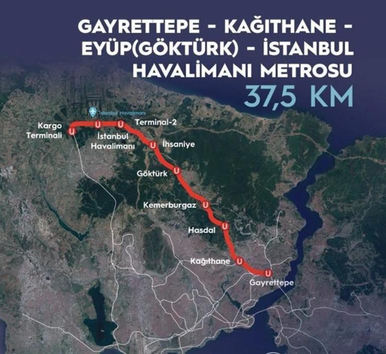 İstanbul Havalimanı metrosu 4 ay içinde hizmete girecek