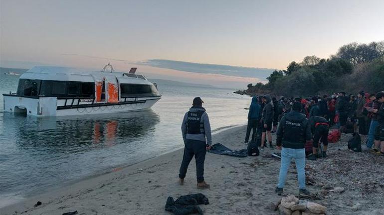 Sahil Güvenlik Balıkesir’de takibe aldı, Karanlık Limannda yakalandı