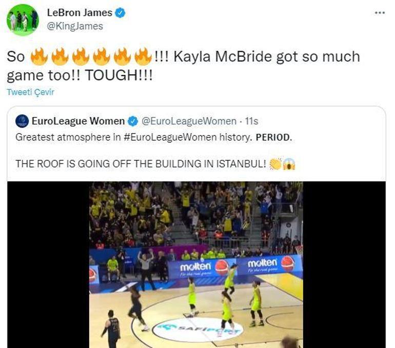 LeBron Jamesten Fenerbahçe paylaşımı