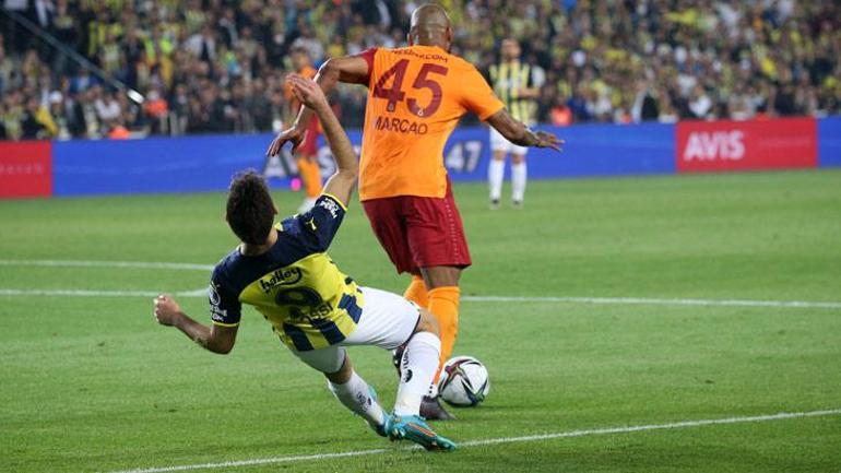 Fenerbahçe-Galatasaray derbisinde Mert Hakan çıldırdı Olay Marcao sözleri