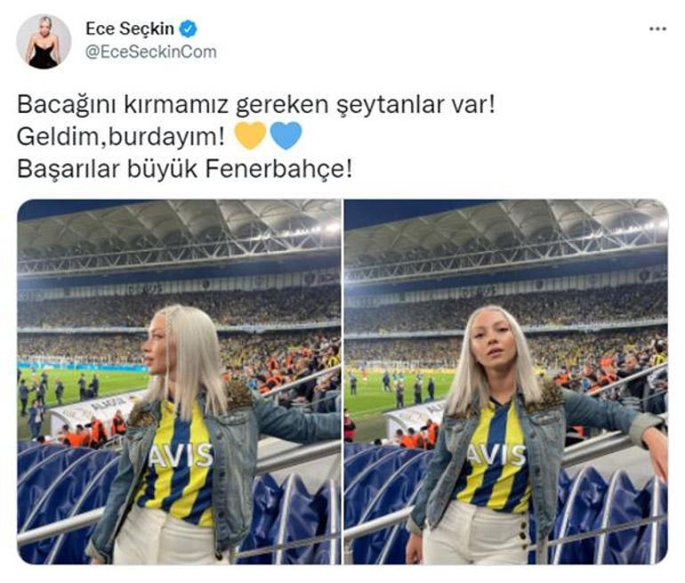 Ece Seçkinin Kadıköy sokaklarında derbi coşkusu