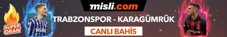 Trabzonspor-Fatih Karagümrük maçı canlı bahis seçeneğiyle Misli.comda
