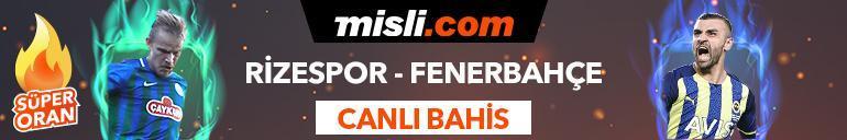 Çaykur Rizespor-Fenerbahçe maçı Tek Maç ve Canlı Bahis seçenekleriyle Misli.com’da