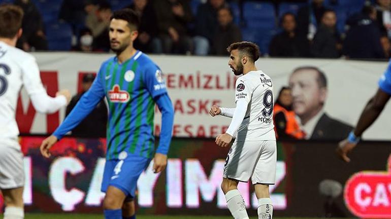 Son dakika haberi: Rizespor - Fenerbahçe maçında ortalık karıştı 35inci saniyede kırmızı kart gördü