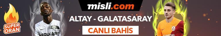 Altay - Galatasaray maçı Tek Maç ve Canlı Bahis seçenekleriyle Misli.com’da