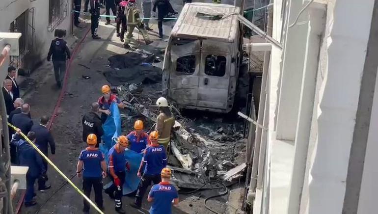 Son dakika Bursada sokağa tek motorlu uçak düştü: 2 ölü