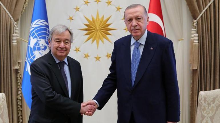 Cumhurbaşkanı Erdoğan, Guterresi kabul etti