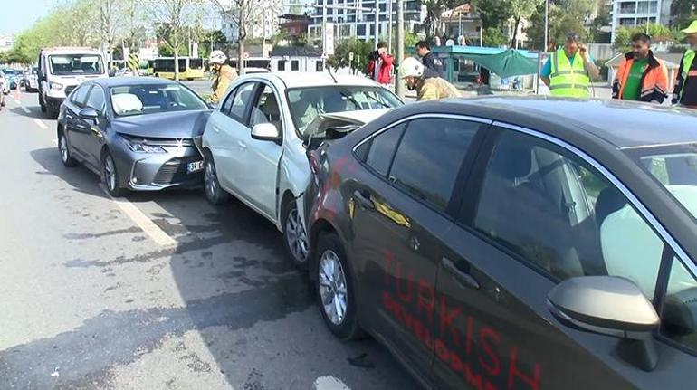 Kartal Sahilyolu’nda aynı yerde iki kaza