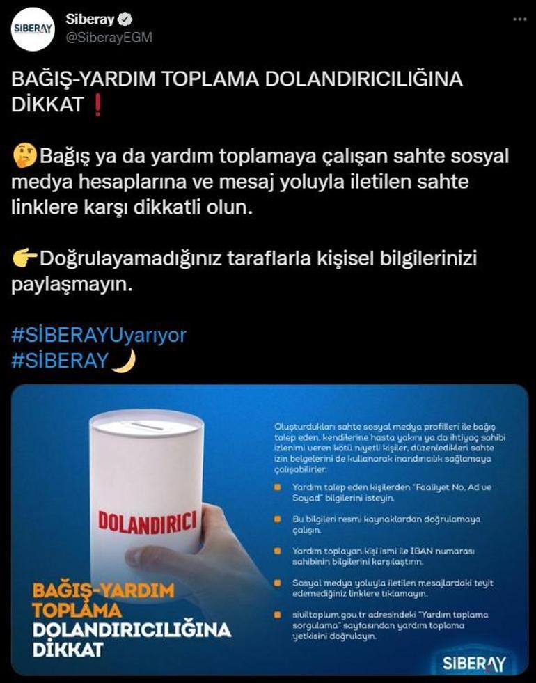 SİBERAYdan bayram ikramiyesi konusunda uyarı