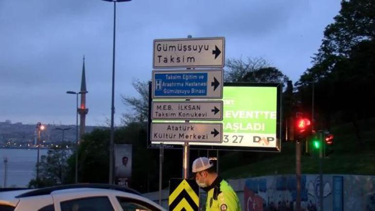 Taksim Meydanına çıkan yollar 1 Mayıs tedbirleri kapsamında kapatıldı