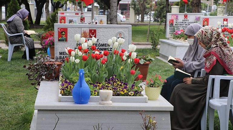 Kayseride ailelerden şehitlik ziyareti
