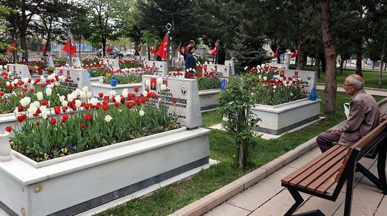 Kayseride ailelerden şehitlik ziyareti