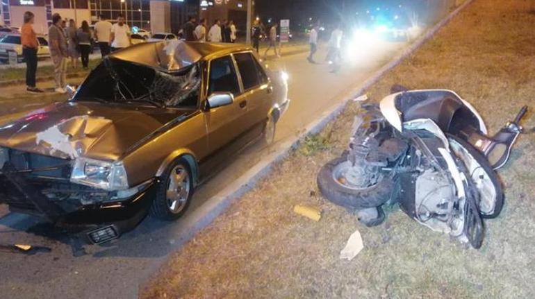 Alkollü sürücünün çarpıp sürüklediği motosiklet sürücüsü ağır yaralandı