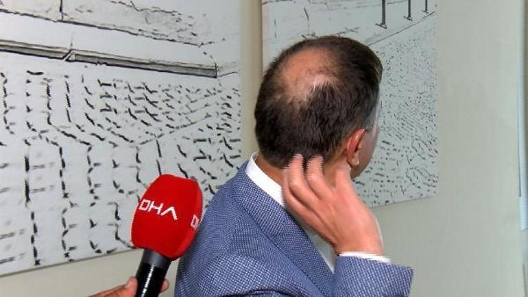 Aniden alevler yükseldi Belediye başkanının driftte saçı yandı