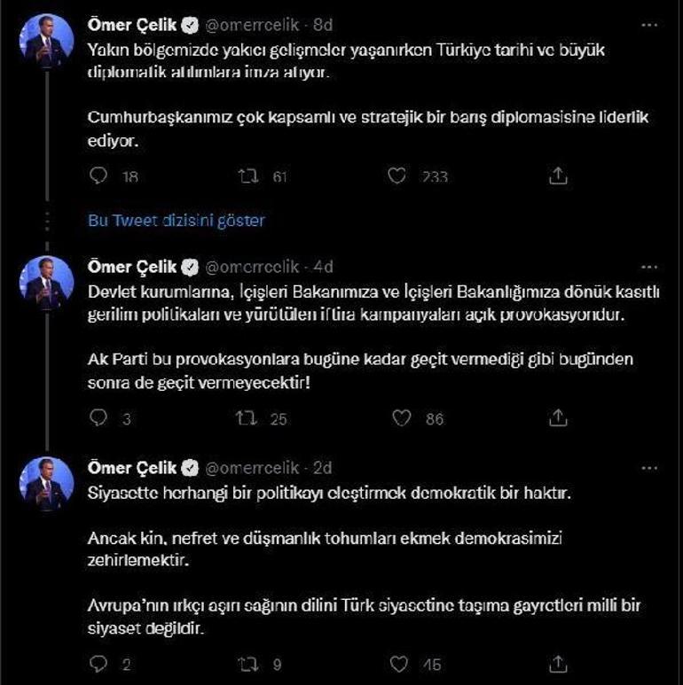 Son dakika AK Parti Sözcüsü Çelik: Yürütülen iftira kampanyaları açık provokasyondur