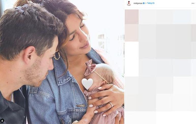 Nick Jonas-Priyanka Chopra çifti bebeklerinin fotoğrafını ilk kez paylaştı