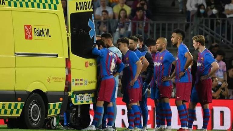 Barcelona-Celta Vigo maçında Araujo korkuttu Hastaneye kaldırıldı