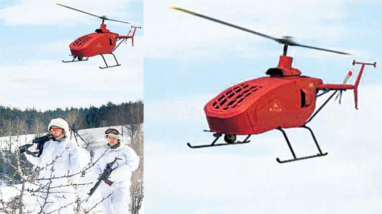 İnsansız helikopter her göreve hazır...