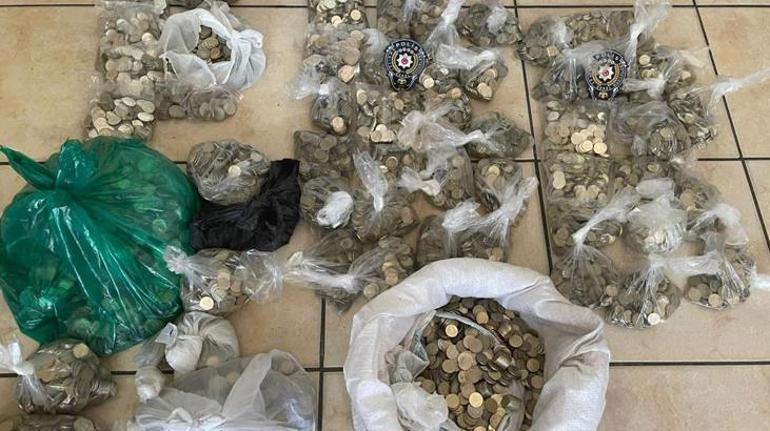 Tedavüldeki bozuk paraları hurdacıya satan şahıslara baskın