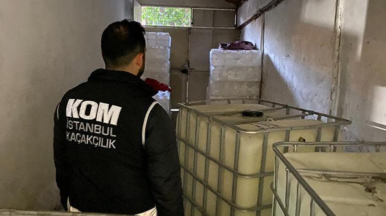 İstanbulda 6 milyon lira değerinde sahte alkol ele geçirildi