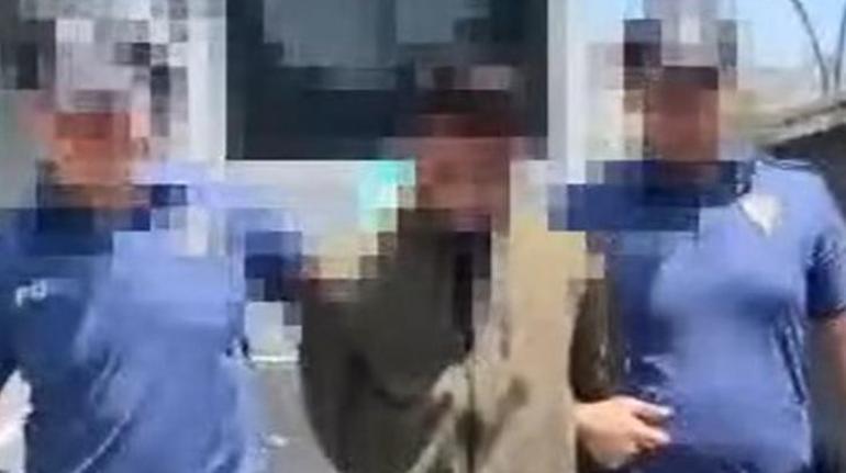 Polis otosuyla video çekti Sınır dışı edilecek