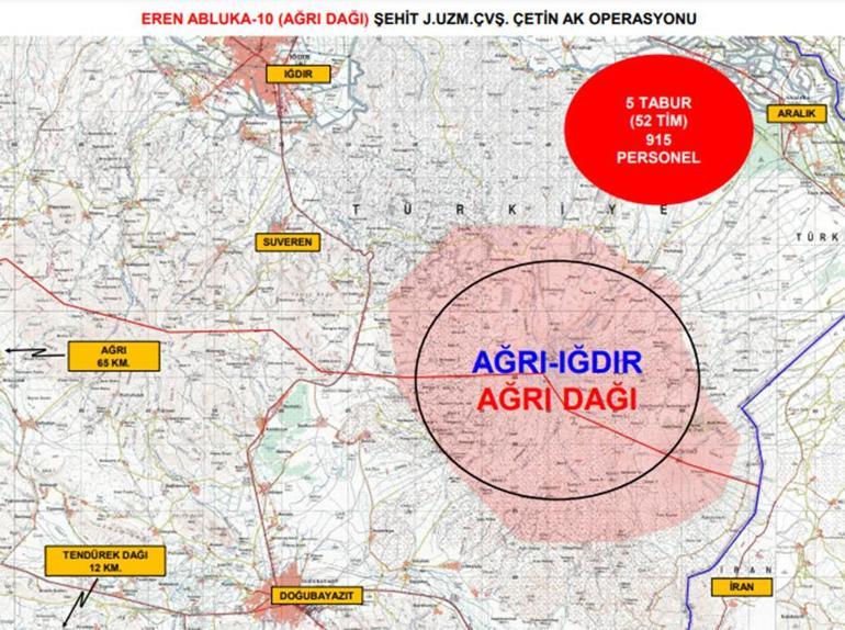 Son dakika: Eren Abluka-10 Ağrı Dağı Operasyonu başladı Sızma girişimi engellendi